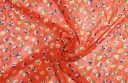 Simple Floral Chiffon - Orange