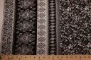 Black & Beige Bordered Paisley Crepe Rayon