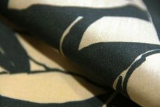 Dark Moss Botanical Linen/Rayon