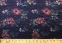 Lightweight Soft Navy Floral Rayon