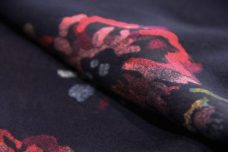 Lightweight Soft Navy Floral Rayon