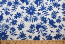 Folklore Floral Rayon Crepe - Royal