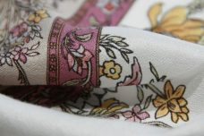 Lightweight Vintage Bordered Floral Rayon