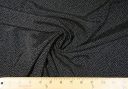 Black & Ivory Pindot Poly/Rayon Blend