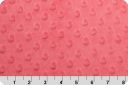 Dimple Dot Minky - Coral