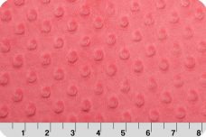 Dimple Dot Minky - Coral