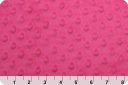 Dimple Dot Minky - Hot Pink
