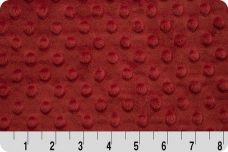 Dimple Dot Minky - Wine