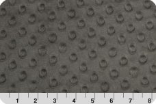Dimple Dot Minky - Charcoal