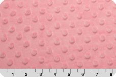 Dimple Dot Minky - Paris Pink