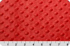 Dimple Dot Minky - Red