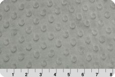 Dimple Dot Minky - Silver