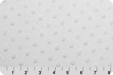 Dimple Dot Minky - White