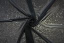 Metallic Pindot Chiffon - Black & Gold
