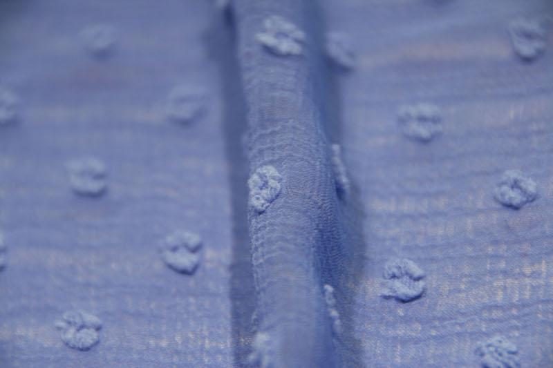 Dotted Swiss Crepe Chiffon – Periwinkle 1 Dotted Swiss Crepe Chiffon - Periwinkle
