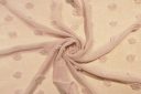 Large Dotted Swiss Crepe Chiffon - Champagne Blush