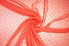 Dotted Swiss Chiffon - Punch
