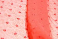 Dotted Swiss Chiffon - Punch