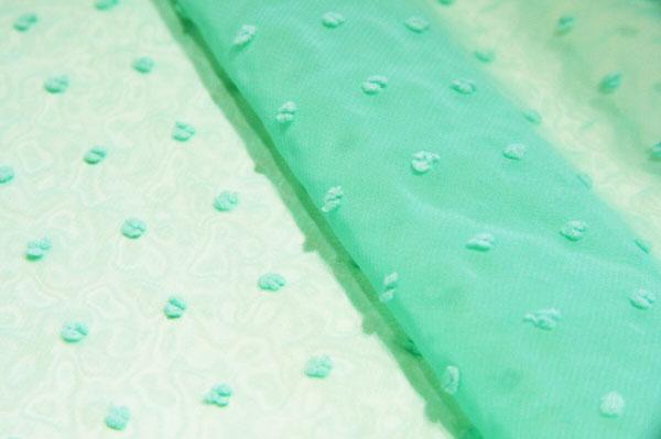 Dotted Swiss Chiffon – Mint 1 Dotted Swiss Chiffon - Mint