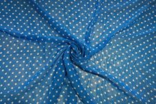 Medium Polkadot Chiffon - Electric
