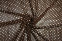 Medium Polkadot Chiffon - Brown