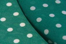 Medium Polkadot Chiffon - Teal