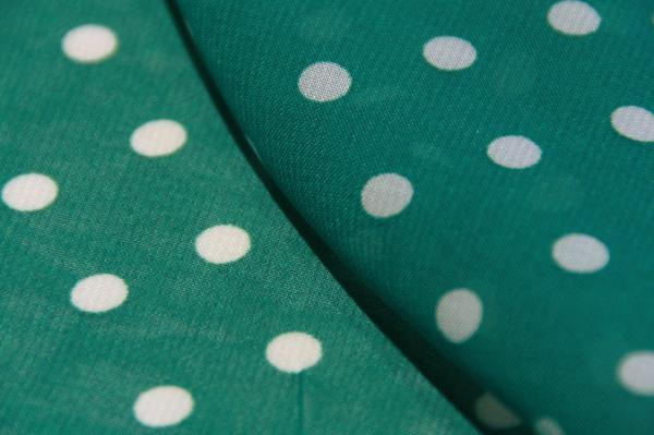 Medium Polkadot Chiffon – Teal 1 Medium Polkadot Chiffon - Teal