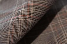 Glen Check Stretch Poplin - Brick