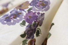 Dusty Periwinkle Floral Linen