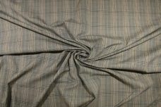 Glen Check Stretch Poplin - Blue