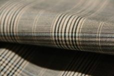 Glen Check Stretch Poplin - Blue