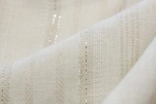 Natural Metallic Stripe Linen