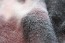 Tie-Dye Cashmere Fleece Knit - Burgundy