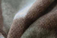 Plaid Poly Fleece - Moss & Brown