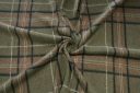 Plaid Poly Fleece - Olive & Black