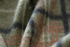 Plaid Poly Fleece - Olive & Black