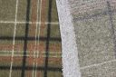 Plaid Poly Fleece - Olive & Black