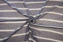 Dark Denim & White Stripe Tissue Sweater Knit
