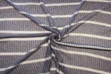 Dark Denim & White Stripe Tissue Sweater Knit
