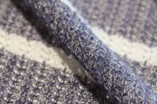Dark Denim & White Stripe Tissue Sweater Knit