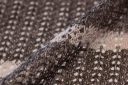 Dark Grey & Cream Stripe Tissue Sweater Knit