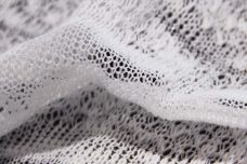 White Sparkle Stripe Tissue Sweater Knit