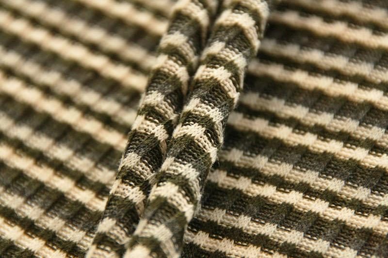 Retro Rib Knit Stripe - Dark Olive