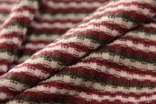 Retro Rib Knit Stripe - Wine