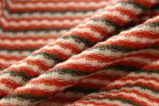 Retro Rib Knit Stripe - Tangerine