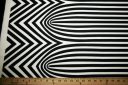 Bold Black & White Geometric Interlock Poly Knit Panel