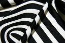 Bold Black & White Geometric Interlock Poly Knit Panel