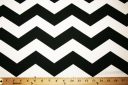 Large Black & White Chevron Interlock Poly Knit