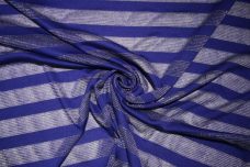 Metallic Sliver & Royal Lightweight Sweater Knit