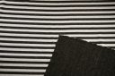 Charcoal & Ivory Double-sided Stripe Knit